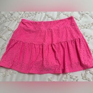 Lilly Pulitzer Vibrant Pink Eyelet Mini Skirt